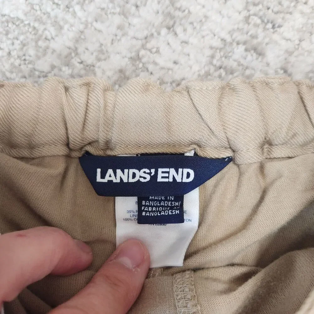 Lands' End girl's uniform skort khaki size 4